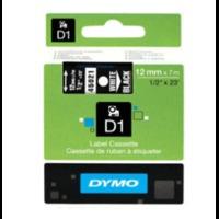 dymo d1 45013 black on white 12mm x 7m