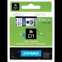 Dymo D1 45014 Blue On White - 12mm x 7m