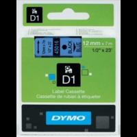 dymo d1 45016 black on blue 12mm x 7m