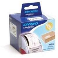 dymo shippingname badge label 54x101mm pack of 220 99014