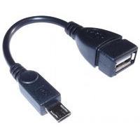 Dynamode USB2.0 Cable - Usb Female To Micro Usb Black 10cm