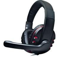 Dynamode Headphone With Mic Inline Volume Control Usb Connection - Plug N Play 2m Cable Black/red
