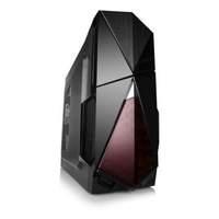 Dynamode Gc378 Lockstock Series Gaming Atx/m-atx Pc Case Black/crimson (gc378)