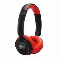 Dynamode Dh-101ltx-rd Bluetooth Stereo Headphone With Lcd Display And Built-in Microphone