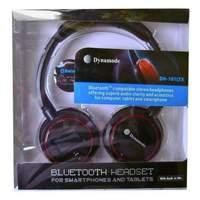 Dynamode Dh-101ltx Bluetooth Stereo Headphone With Lcd Display And Built-in Microphone Black/red (dh-101ltx)