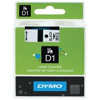 DYMO S0720780 D1 Tape 6mm x 7m Black on White