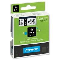 dymo 6mm d1 tape black on white for labelmanger and labelpoint series  ...