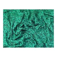 Dynasty Flame Ponte Roma Stretch Jersey Dress Fabric Green