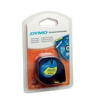 Dymo 12mm Plastic Tape (Yellow) for Dymo LetraTAG Series