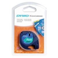 Dymo 12mm Plastic Tape Black on Green for Dymo LetraTAG Series