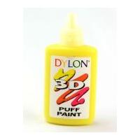 dylon 3d fabric paint puff flo yellow