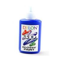 dylon 3d fabric paint glossy royal blue