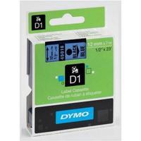 Dymo D1 Standard 12mm Label Tape Black on Blue for Dymo Pocket