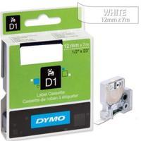 dymo d1 standard 12mm label tape white on clear for dymo pocket