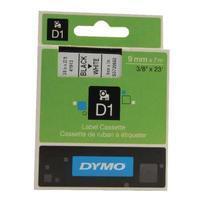Dymo Black on White 10005000 D1 Standard Tape 9mmx7m S0720680