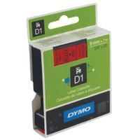 dymo black on red 10005000 d1 standard tape 9mmx7m s0720720