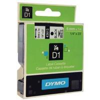 Dymo Black on White 10005000 D1 Standard Tape 6mmx7m S0720780