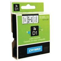 dymo black on white 4500 d1 standard tape 12mmx7m s0720530