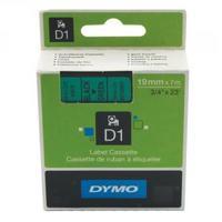 Dymo Black on Green 20005500 Standard Tape 19mmx7m S0720890