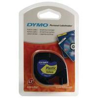 Dymo Hyper Yellow LetraTag Plastic Tape 12mmx4m S0721620