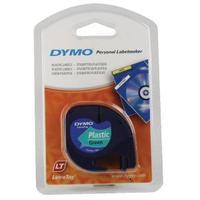 Dymo Dark Green LetraTag Plastic Tape 12mmx4m S0721640