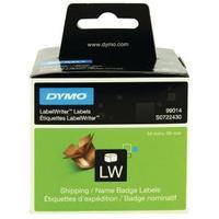 dymo white shipping and name badge label 54x101mm pack of 220 s0722430