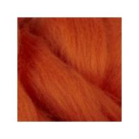 Dyed Merino Wool. Bright Orange