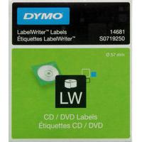 DYMO CD/DVD LABELS WHITE 14681