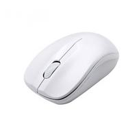Dynamode 1600DPI 3-Button Compoint Wireless Ambidextrous Optical Mouse with Nano USB Adapter - White