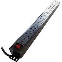 Dynamode 12 Way High Density Vertical 13A Switched PDU/Power Bar w SP