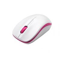 Dynamode 1600DPI 3-Button Compoint Wireless Ambidextrous Optical Mouse with Nano USB Adapter - White/Blue
