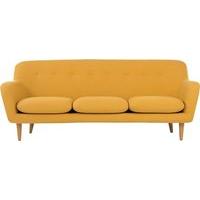 Dylan 3 Seater Sofa, Yolk Yellow