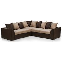 dylan large corner sofabed elite mink and rhino brown