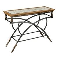 Dylan Console Table Ractangular With Black Metal Base