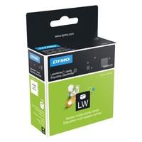 Dymo LW Multi-Purpose Labels, Self-Adhesive, 25 x 25 mm - Black Print on White, Roll of 750