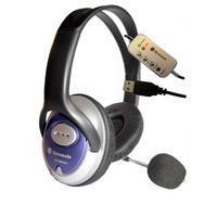 DYNAMODE USB Powered Skype Compatible Headphones with Microphone