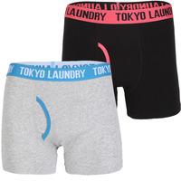 Dyott ( 2 Pack) Boxer Shorts Set in Paradise Pink / Swedish Blue  Tokyo Laundry
