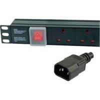 Dynamode 2U 6 Way Horizontal 13A Switched 19 PDU - IEC Plug