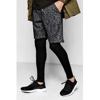 Dye Mid Length Jersey Shorts - black