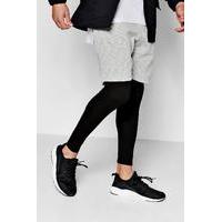 Dye Mid Length Jersey Shorts - grey marl