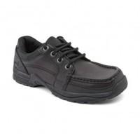 Dylan, Black Leather Boys Lace-up School Shoes