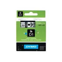 dymo d1 tape 9mm black on transparent