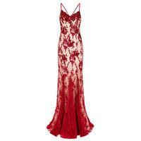 Dynasty Andromeda Red Lace Maxi Dress