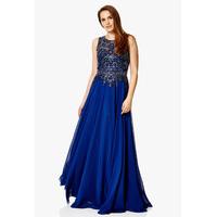 dynasty london denisa embellished maxi dress in midnight blue