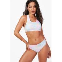 Dye Heart Crop Bikini - multi