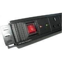 Dynamode 12 Way High Density Vertical 13a Switched Pdu / Power Bar W/ Surge Protection (rackmount)