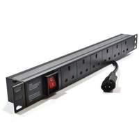 dynamode pdu 6ws h iec uk 6 way horizontal iec13 10a switched pdu uk p ...