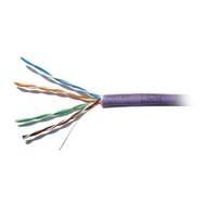 dynamode 305m cat5e utp solid network cable purple lszh low smoke