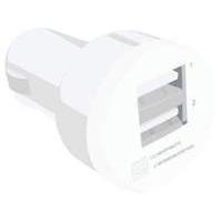 Dynamode 2-port Usb Car Charger Adapter For Tablets And Mobile Devices White (lms01a-2u-2a)