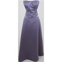 D\'zage, size 16 purple satin bodice & skirt